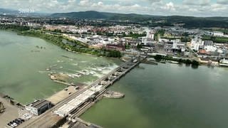 Das Rheinkraftwerk in Rheinfelden