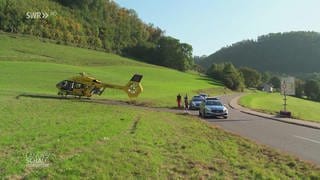 Helikopter und Polizei