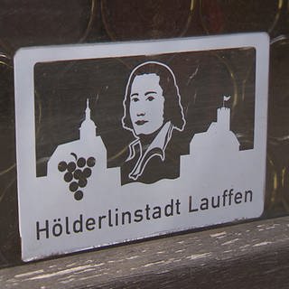 Hölderlin-Plakette in Lauffen am Neckar