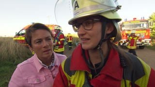 Feuerwehr-Frau Yvonne und Sonja Faber-Schrecklein