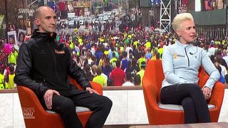 Marathonläufer Edyta und Andreas Boos