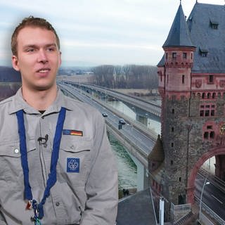 Florian Nordmann ist Pfadfinder und macht sein FSJ im Nibelungenturm in Worms.