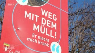 Schild der Umweltschutzkampagne