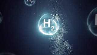 H2o ist die chemische Bezeichnung von Wasser - und Grundlage vom "Grünen Wasserstoff".