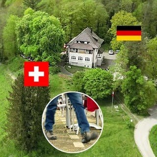 Das Waldheim liegt direkt auf der Grenze zwischen der Schweiz und Deutschland.