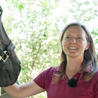 Anja und ihr Stute  „Ebony“