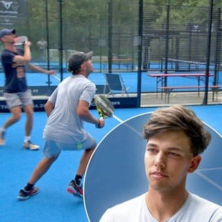 Dominik Sülzle spielt und unterrichtet Padel-Tennis.