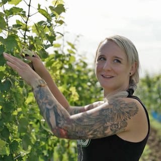 Winzerin Shanna Reis aus dem rheinhessischen Aspisheim.