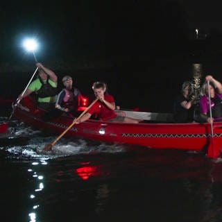 Rheingeschichten: Nachtpaddeln auf dem Rhein