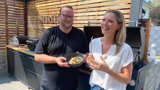 Steffen Blömacher kocht mit Susanne Nett Kappes.