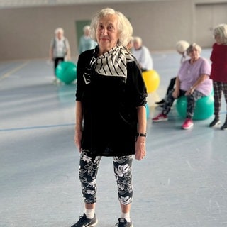 Annemie Dasbach ist mit 90 Jahren noch top fit