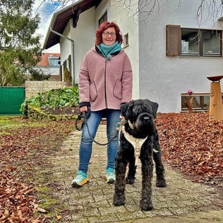 Ulrike Schellerhoff und ihr Blindenhund Hilde