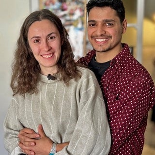 Irene aus Spanien und Jwan aus Syrien leben zusammen