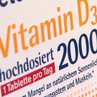 Packung mit Nahrungsergänzungsmittel "Vitamin D"