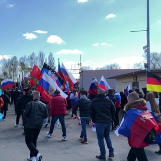 Z-Symbol in Deutschland: Auch auf pro-russischen Demonstrationen zu sehen