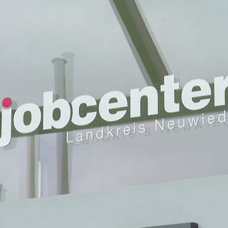 Arbeitsagentur Neuwied, Schild Jobcenter aussen