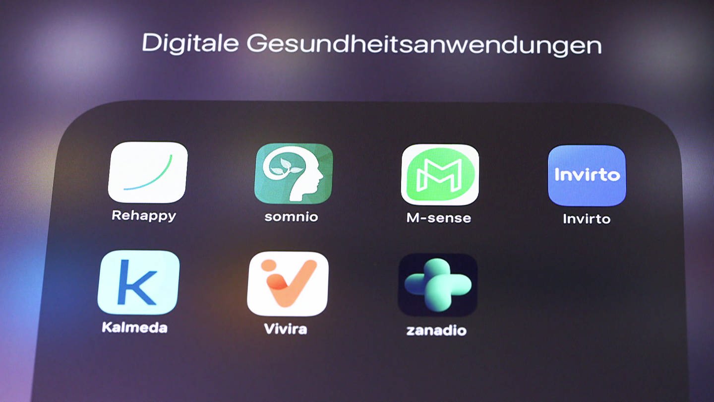 Diverse Apps - Icons auf Handy-Display