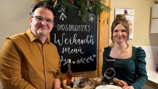 So kocht ein Vater-Tochter-Duo ein Weihnachtsmenü für alle Geschmäcker