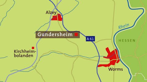 Karte Gundersheim