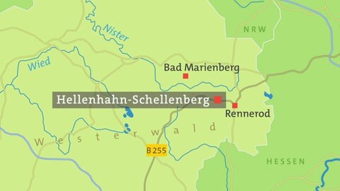 Karte Hellenhahn-Schellenberg