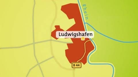 Karte Ludwigshafen