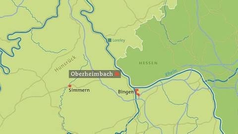 Karte von Oberheimbach
