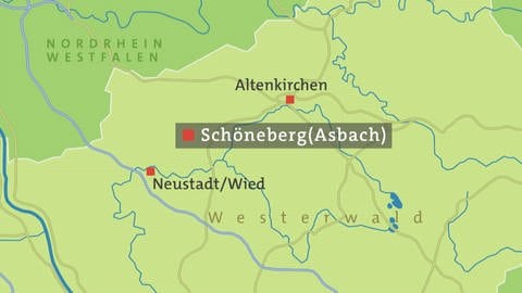 Karte Schöneberg (Asbach)