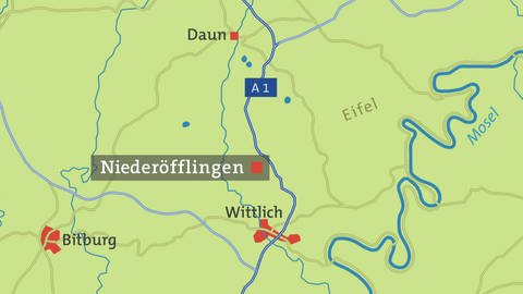 Niederöfflingen - Karte