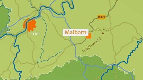 Karte von Malborn