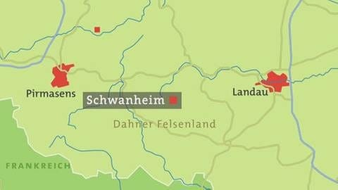 Schwanheim Karte