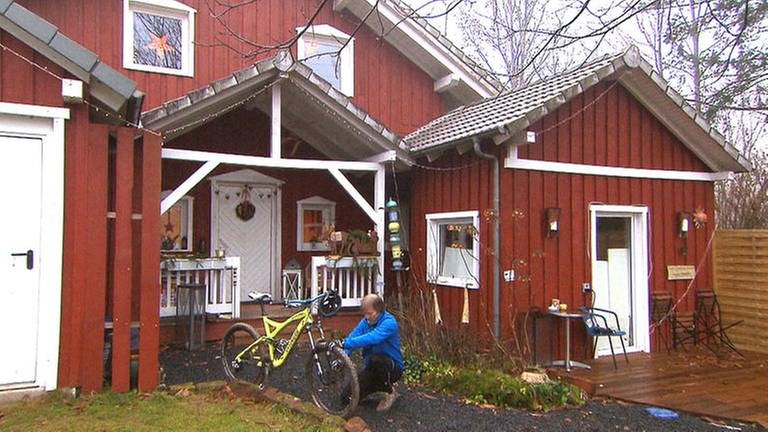 Ein typisches Schwedenhaus steht in Stelzenberg.