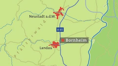 Karte von Bornheim