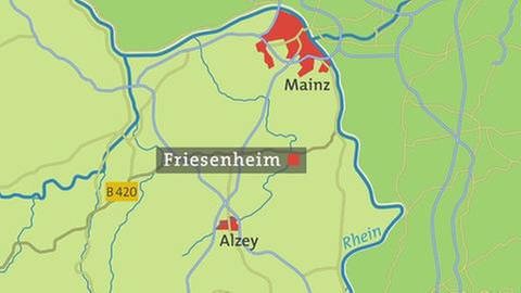 Friesenheim - Karte