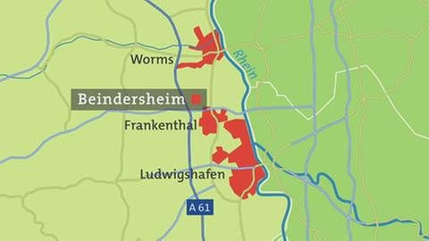 Beindersheim - Karte