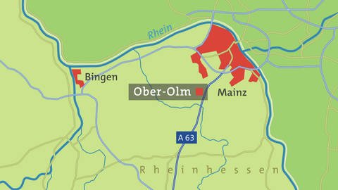Ober-Olm - Karte