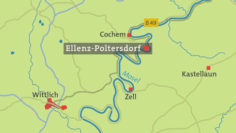 Ellenz-Poltersdorf Karte