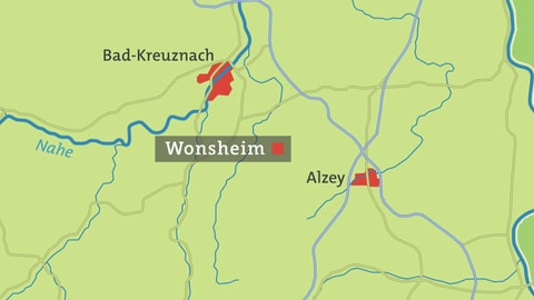Wonsheim Karte