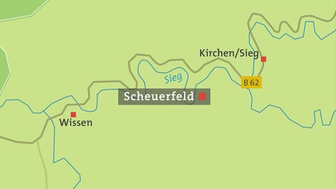 Scheuerfeld Karte