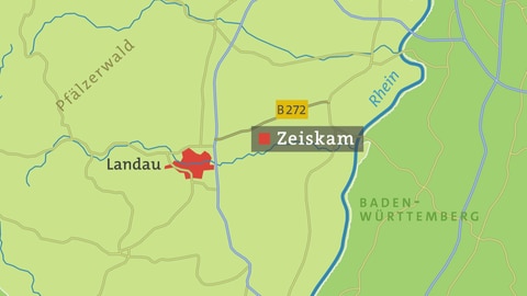 Zeiskam Karte