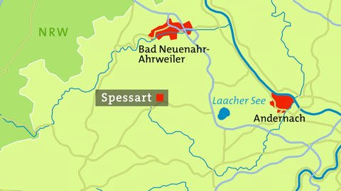 Karte Spessart