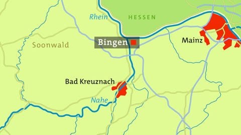 Karte Bingen