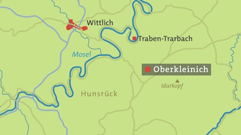 Oberkleinich Karte