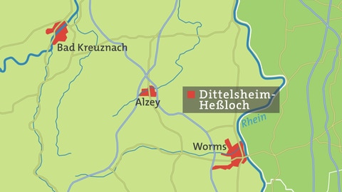 Dittelsheim-Heßloch Karte