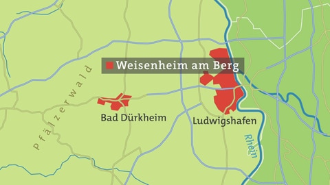 Weisenheim am Berg Karte