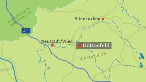 Döttesfeld Karte