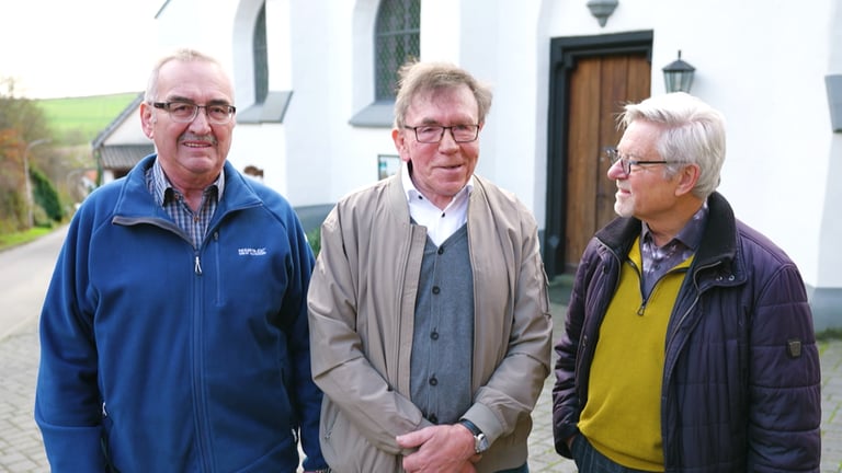 Gerhard Michels, Franz-Josef Schmitz und Reinhold Hergarten