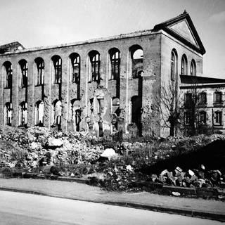 Die zerstörte Konstantinbasilika in Trier.