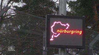 Elektronischen Schild "Nürburgring"