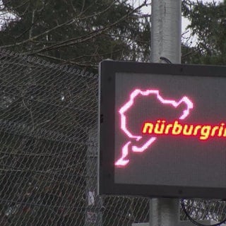 Elektronischen Schild "Nürburgring"